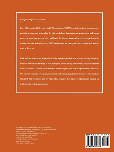 Principal Emergency Response and Preparedness: Requirements and Guidance,Used
