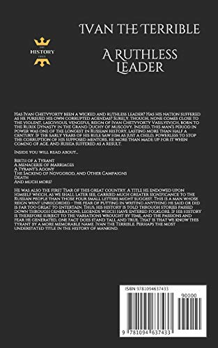 IVAN THE TERRIBLE: A Ruthless Leader. The Entire Life Story (Great Biographies),Used