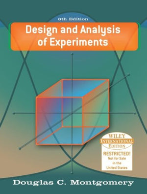 Wie Design And Analysis Of Experiments,Used