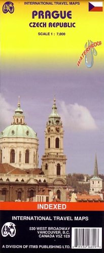 1. Prague (Czech Rep.) ITM City Map, waterproof 1:7,000 (International Travel Maps) (English and Czech Edition),Used