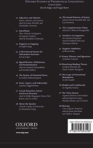 Telicity, Change, and State: A CrossCategorial View of Event Structure (Oxford Studies in Theoretical Linguistics),Used