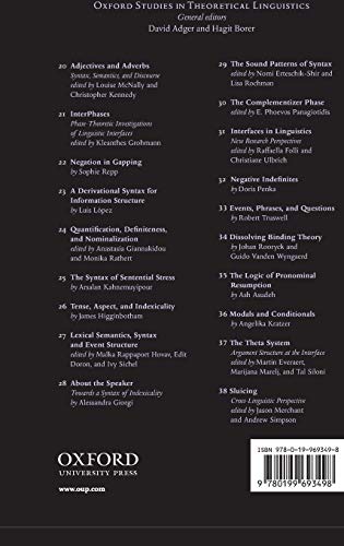 Telicity, Change, and State: A CrossCategorial View of Event Structure (Oxford Studies in Theoretical Linguistics),Used