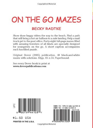 On the Go Mazes (Dover Little Activity Books: Puzzles),Used