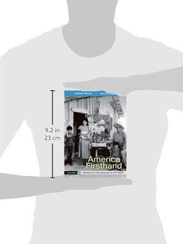 America Firsthand, Volume 2: Readings From Reconstruction To Present,New