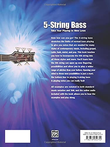 5String Bass: Taking Your Playing to New Lows, Book & Online Audio (National Guitar Workshop),Used