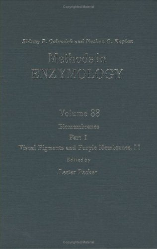 Biomembranes, Part I: Visual Pigments and Purple Membranes, II (Volume 88) (Methods in Enzymology, Volume 88),Used