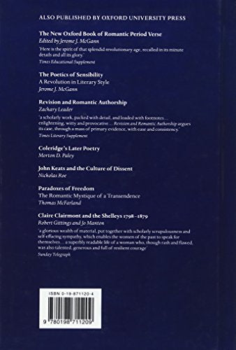 Literature of the Romantic Period: A Bibliographical Guide,Used