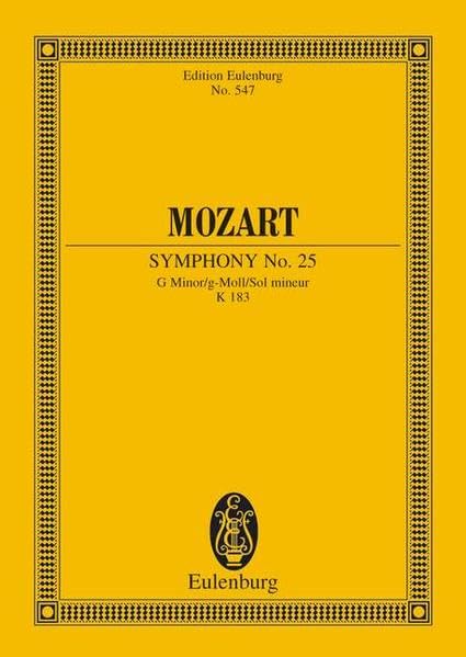 Symphony No. 25 in G Minor, K. 183: Study Score,Used