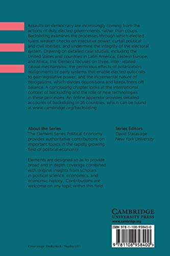 Backsliding (Elements in Political Economy),Used