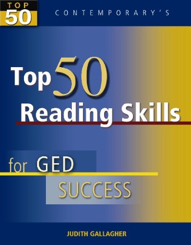 Top 50 Reading Skills for GED Success, Student Text Only (GED Calculators),New