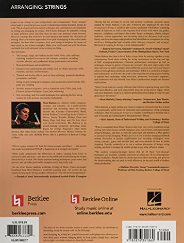 Arranging for Strings Book/Online Audio,Used