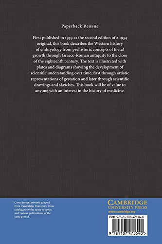 A History of Embryology,Used