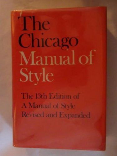 The Chicago Manual Of Style: For Authors, Editors, And Copywriters-used