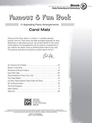 Famous & Fun Rock, Bk 2: 11 Appealing Piano Arrangements (Famous & Fun, Bk 2),Used