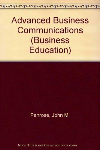 Advanced Business Communication (Business Education),Used