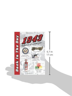 1943 Back In The Day  24page Greeting Card / Booklet with Envelope (5 x 7 Size)  Great for Birthdays, Anniversaries, Reunions,Used