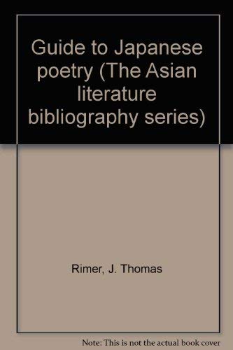 Guide to Japanese poetry (The Asian literature bibliography series),Used