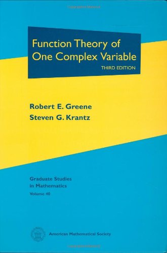 Function Theory Of One Complex Variable: Third Edition (Graduate Studies In Mathematics, 40),Used