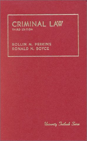 Cases and Materials on Criminal Law and Procedure (University Treatise Series),Used