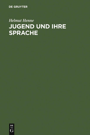 Jugend Und Ihre Sprache: Darstellung  Materialien  Kritik (German Edition),Used