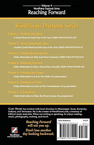 Reaching Forward: Daily Motivation to Move Ahead More Steadily (Wordpoints Daybook),Used