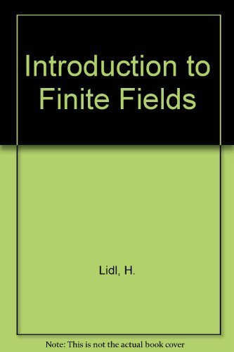 Introduction To Finite Fields And Their Applications