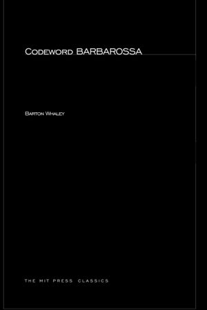 Codeword Barbarossa (MIT Press Classics),Used