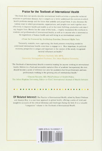 Textbook of International Health: Global Health in a Dynamic World,New