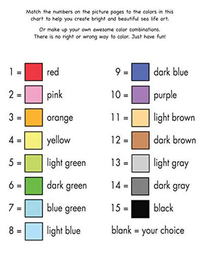 Sea Life Color by Number (Dover Sea Life Coloring Books),Used