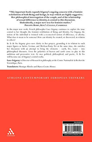 To Be Two (Athlone Contemporary European Thinkers),Used