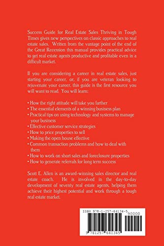 Success Guide for Real Estate Sales Thriving in Tough Times,Used