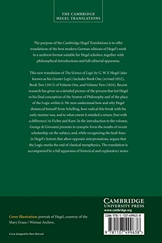 Georg Wilhelm Friedrich Hegel: The Science of Logic (Cambridge Hegel Translations),Used
