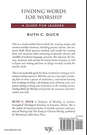 Finding Words For Worship: A Guide For Leaders,Used