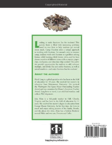 Camp Fraction: Solving Exciting Word Problems Using Fractions, Grades 46 (Activities for Advanced Learning),Used