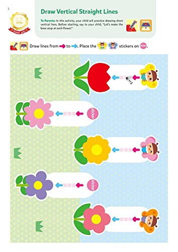 Play Smart Tracing Skills Age 2+: Preschool Activity Workbook with Stickers for Toddlers Ages 2, 3, 4: Learn Basic Pencontrol S,Used