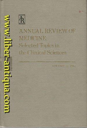 Annual Review of Medicine: 1982,Used
