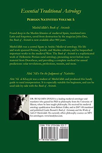 Persian Nativities I: Masha'allah and Abu 'Ali,Used