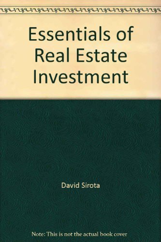 Essentials of real estate investment,Used