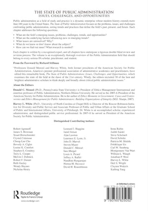 The State of Public Administration,New
