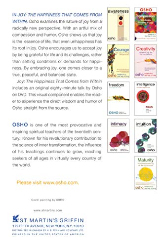 Joy: The Happiness That Comes from Within (Osho Insights for a New Way of Living),Used