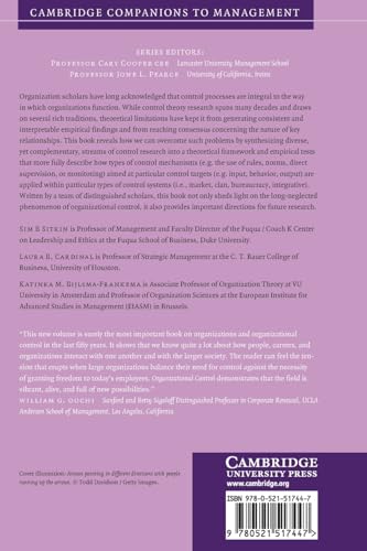 Organizational Control (Cambridge Companions to Management),Used