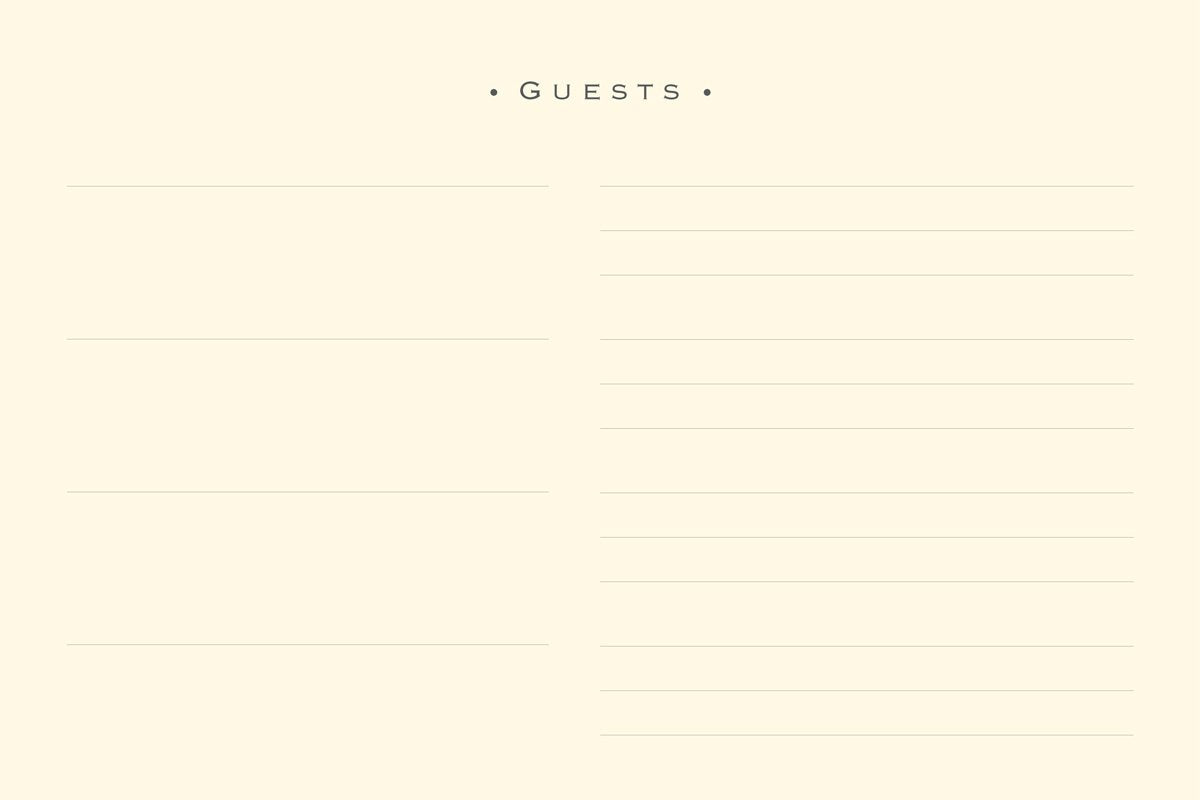 Classic Black Guest Book,Used