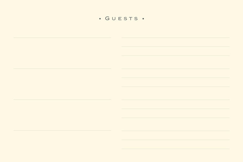 Classic Black Guest Book,Used