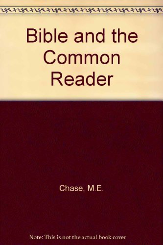 The Bible And The Common Reader,Used