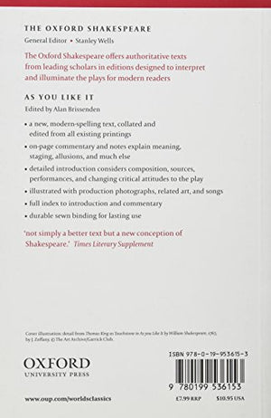 As You Like It: The Oxford Shakespeareas You Like It (Oxford World'S Classics)