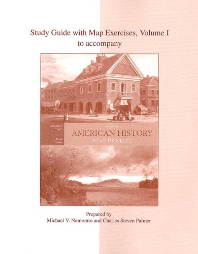 Study Guide With Map Exercises; Vol 1 To Accompany American History: A Survey, Vol. Ii: To 1877 (12Th Edition),Used