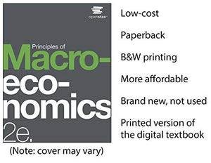 Principles Of Macroeconomics 2E By Openstax (Paperback Version, B&W)-used