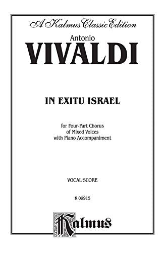 In Exitu Israel: SATB with SATB Soli (Italian, English Language Edition) (Kalmus Edition) (Italian Edition),Used