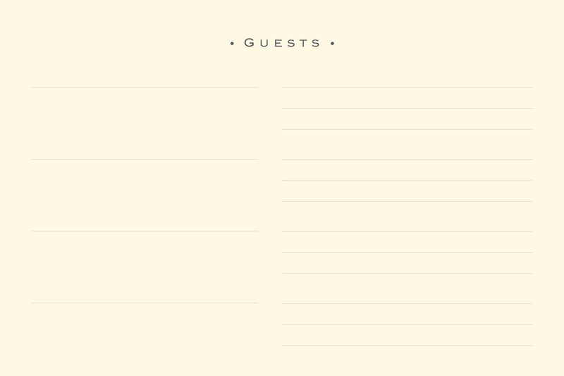 Sea Foam Guest Book,Used