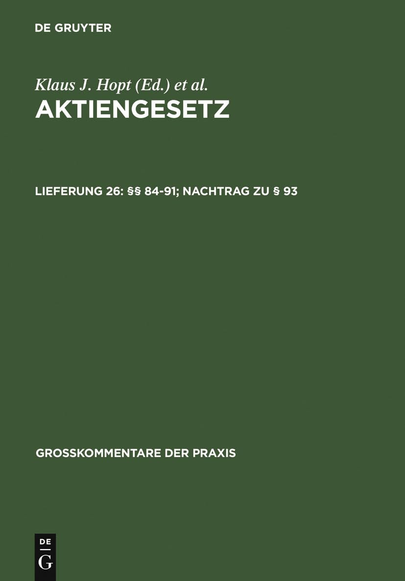 8491; Nachtrag zu  93 (Grokommentare der Praxis) (German Edition),Used